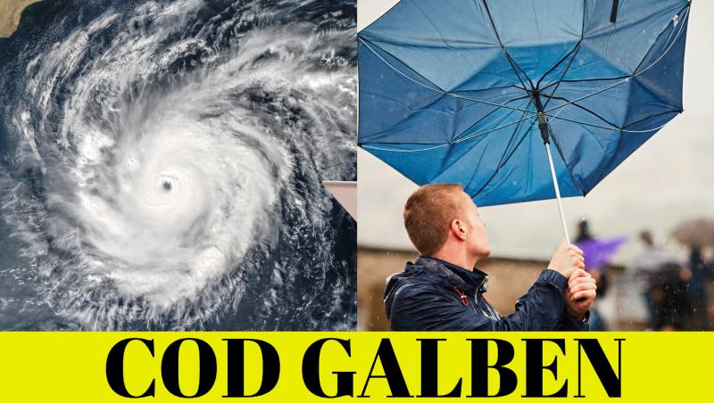 Alertă ANM! Cod Galben de vreme rea. Meteorologii anunță rafale de vânt în șase județe ale țării. Vremea s-a răcit brusc