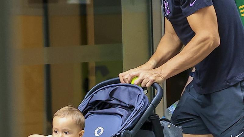 Imagini înduioșătoare cu fiul lui Rafael Nadal, cu racheta în mână. Dovada că așchia nu sare departe de trunchi