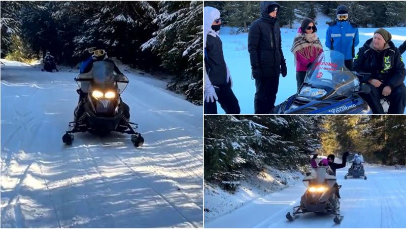 Cât costă o plimbare cu snowmobilul în Munţii Călimani: „E o experienţă de neuitat"