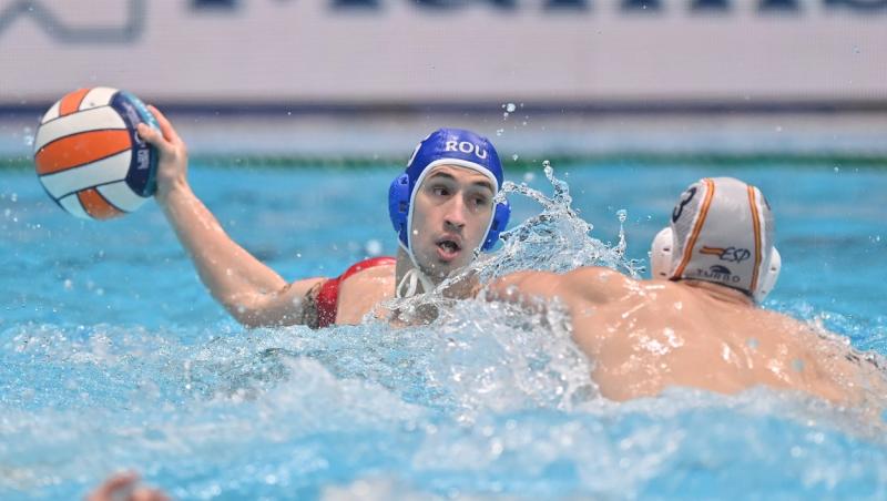 România se luptă cu Muntenegru pentru locurile 5-8 la Campionatul European de polo masculin