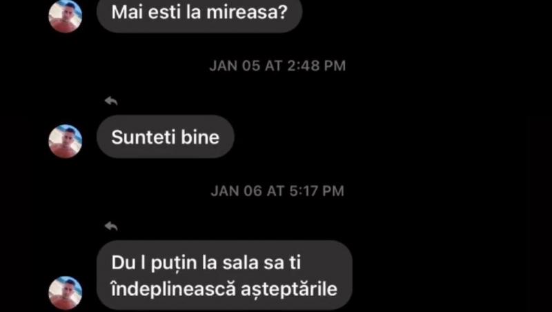 Daria a făcut publice mesajele acide pe care le-a primit din partea Doamnei Lucica și a lui Cătălin în privat, după finala Mireasa