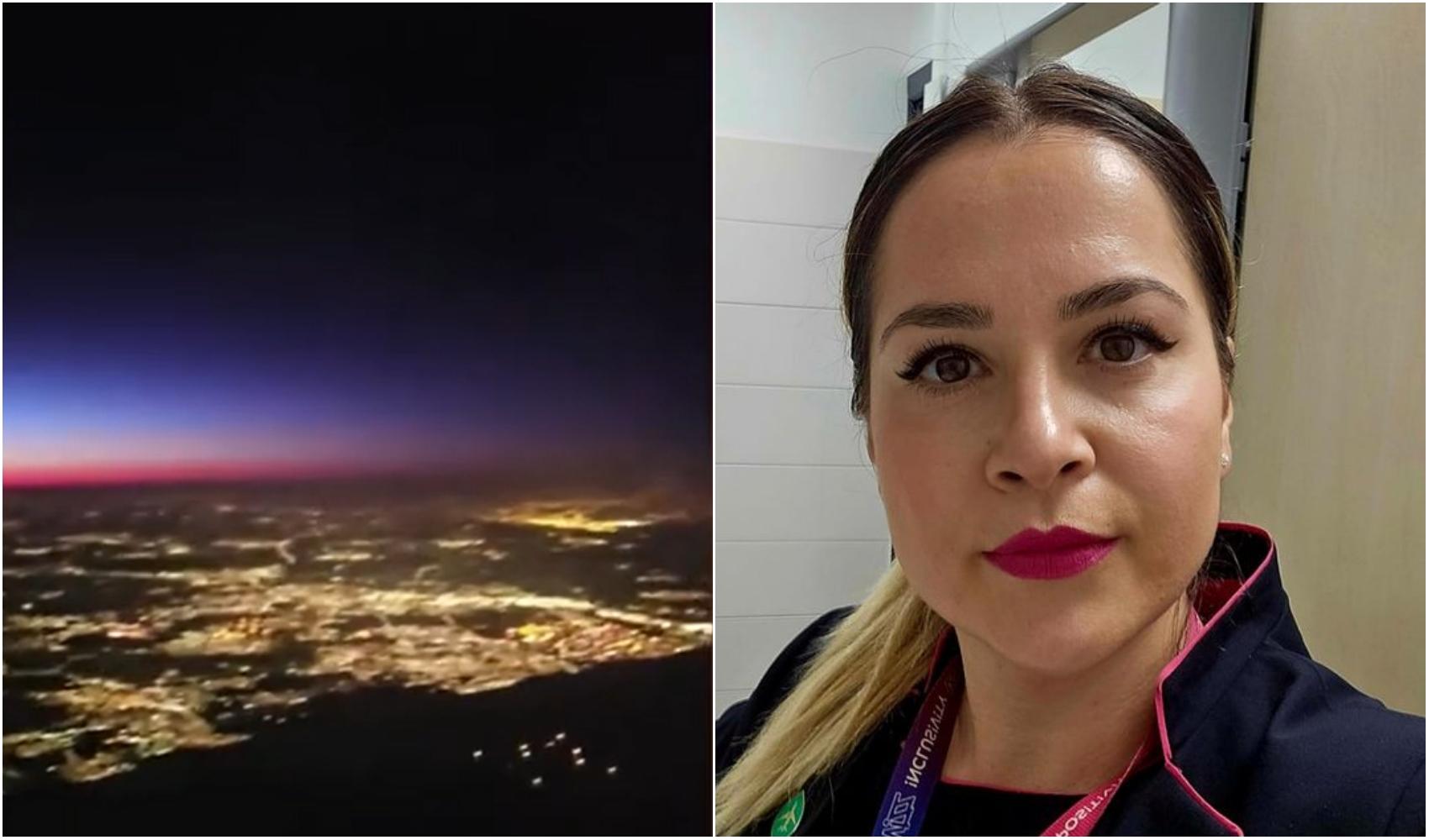 O stewardesă româncă a filmat un OZN pe cer, în timpul zborului. Imaginile fac înconjurul lumii și nimeni nu găsește o explicație