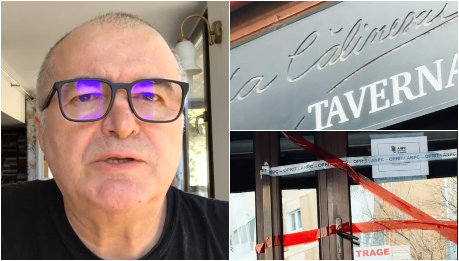 Florin Călinescu, prima reacție după ce ANPC a închis taverna „La Călinescu”. Ce a dezvăluit omul de televiziune