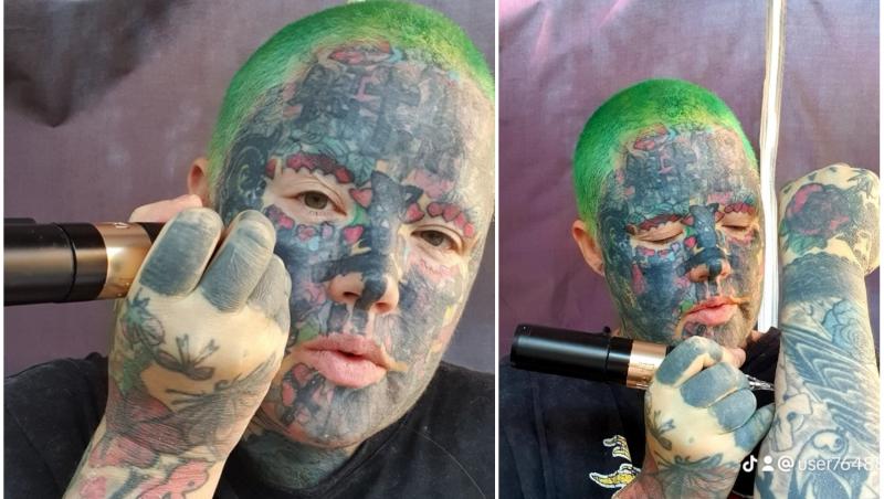 Imaginile cu femeia cu 800 de tatuaje au devenit virale