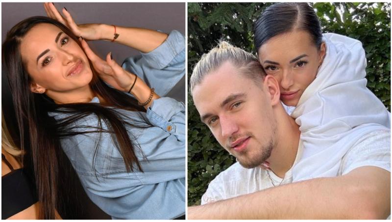 Colaj cu Larisa Iordache în două ipostaze diferite alături de iubitul ei în a doua poză, iar în prima la America Express