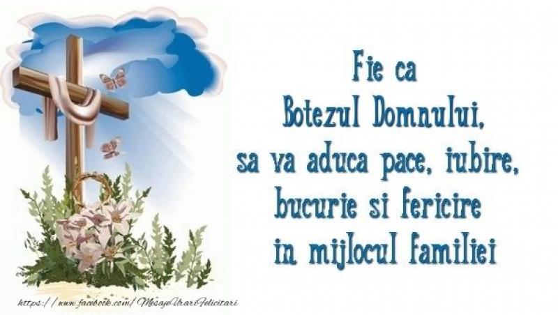 Mesaje de Bobotează. Urări și felicitări cu Botezul Domnului