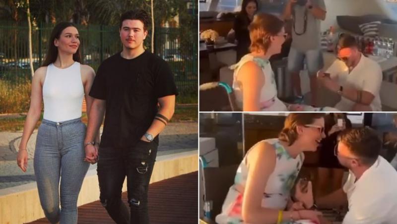 colaj de imagini cu doi tineri