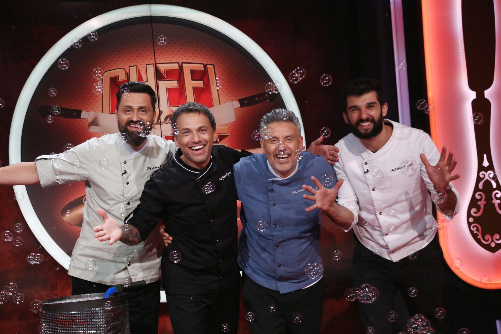 Chef Richard Abou Zaki, Chef Alexandru Sautner, Chef Orlando Zaharia și Chef Ștefan Popescu