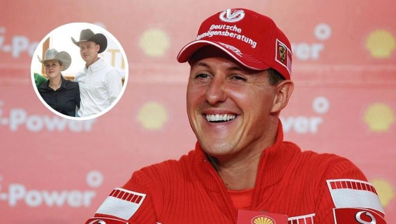 colaj Michael Schumacher și  gina Schumacher cu Iain Bethke