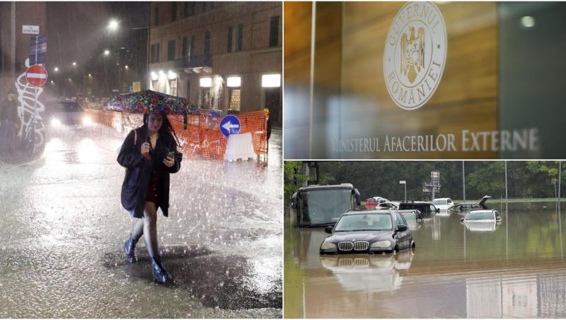 Ministerul Afacerilor Externe (MAE) a emis o atenţionare de călătorie pentru Italia, având în vedere regiunile afectate de fenomenele meteo extreme