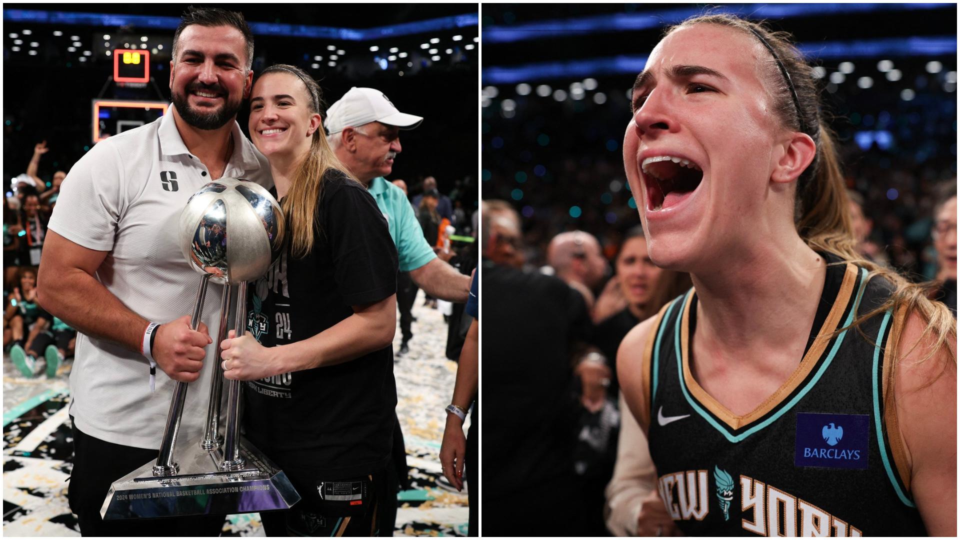 Sabrina Ionescu, campionă a WBNA cu echipa New York Liberty. Echipa a obținut primul său titlu din istoria competiției