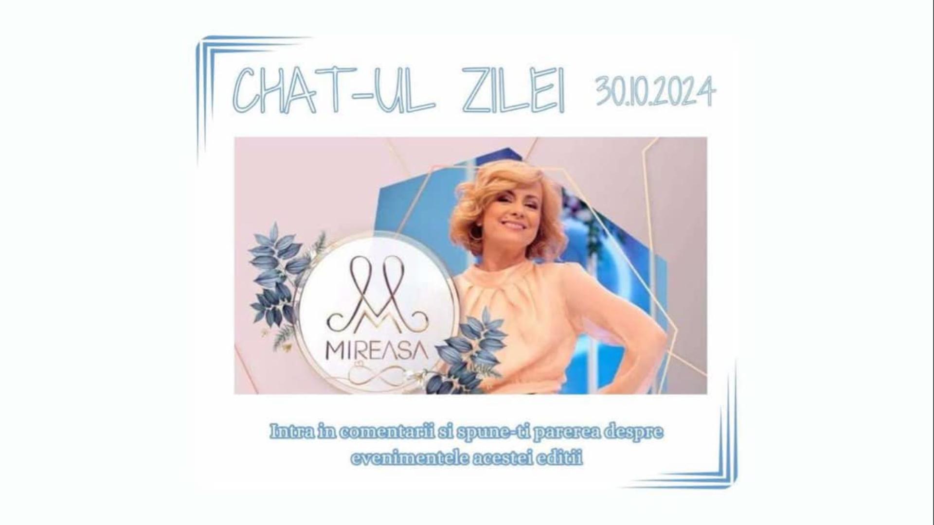 Chat-ul zilei la Mireasa, 30 octombrie 2024. Comentează aici cele mai importante momente din show