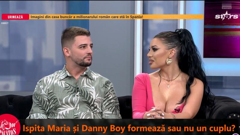 Dani boy, alături de ispita Maria Tebieș la TV. De ce au venit împreună la „Un show păcătos”: „Formați un cuplu?”