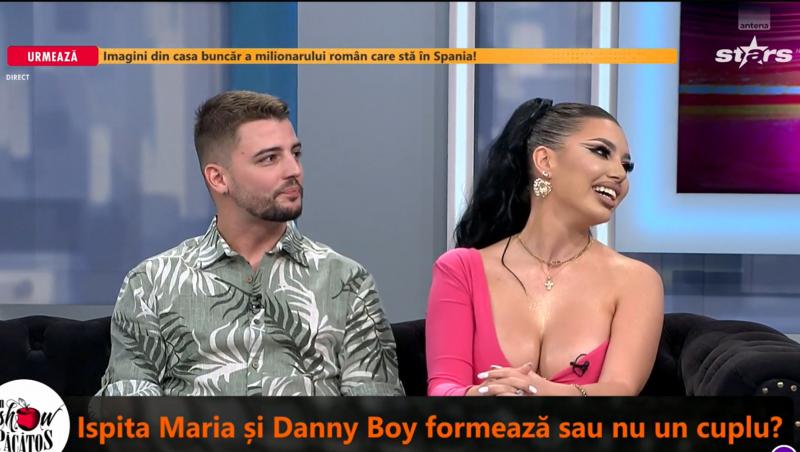 Dani boy, alături de ispita Maria Tebieș la TV. De ce au venit împreună la „Un show păcătos”: „Formați un cuplu?”