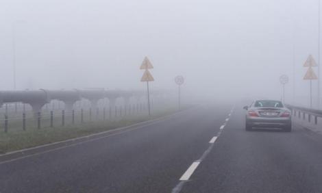 ANM a emis o avertizare cod galben de ceață care vizează mai multe zone ale ţării. Ce orașe sunt afectate