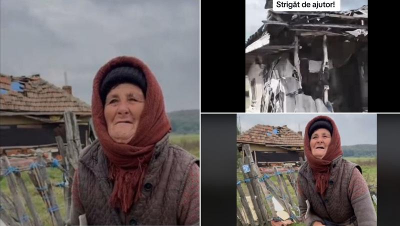 ”Nu lăsați să mă prindă iarna aici... Mama vă roagă mult, din suflet”, sunt câteva dintre cuvintele spuse printre lacrimi de bunica Elena. Locuiește într-o casă aproape căzută și se teme că își va găsi sfârșitul odată cu ea.