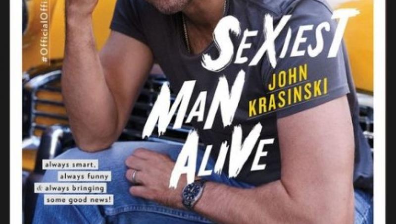 John Krasinski a fost desemnat de revista People în acest an „Cel mai Sexy Bărbat în viață”. Cum a reacționat celebrul actor