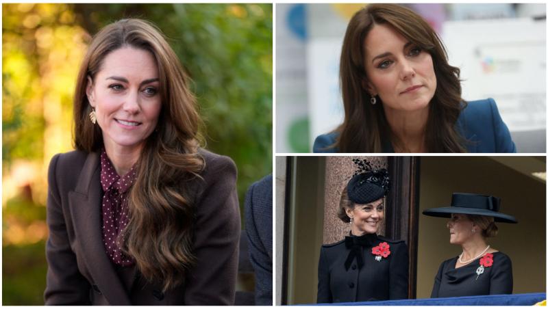 Colaj cu Kate Middleton în trei ipostaze diferite