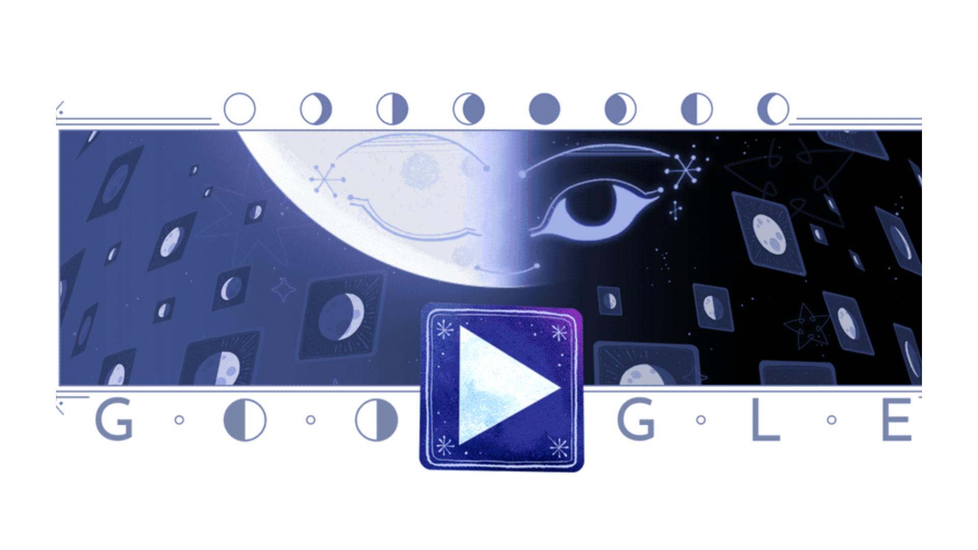 Google marchează ziua de azi, 21 noiembrie, cu un doodle special. Ilustrația reprezintă încheierea fazei de semilună din noiembrie