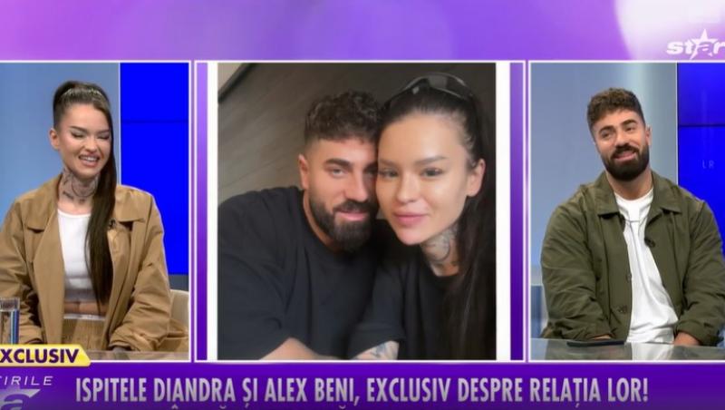 Ispitele Diandra și Beni, prima apariție TV în calitate de cuplu. Cum a început relația, de fapt: „Aveam altă părere despre ea”