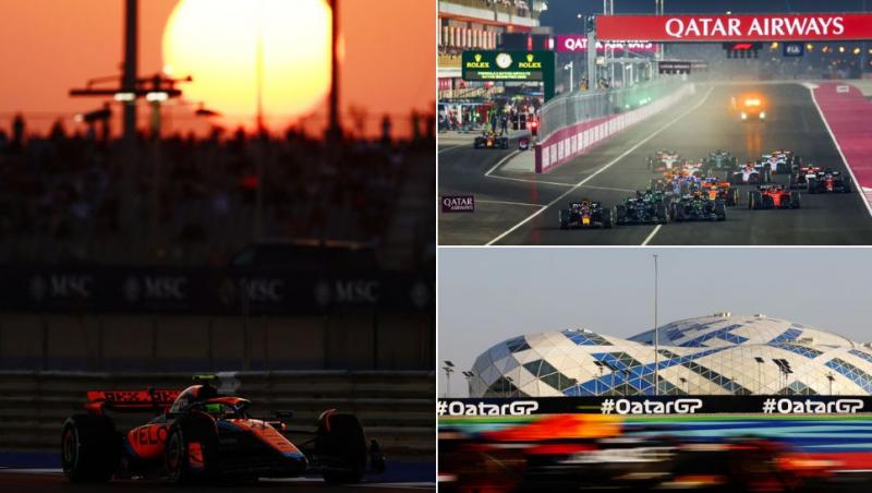 colaj monoposturi de formula 1 pe circuitul din qatar