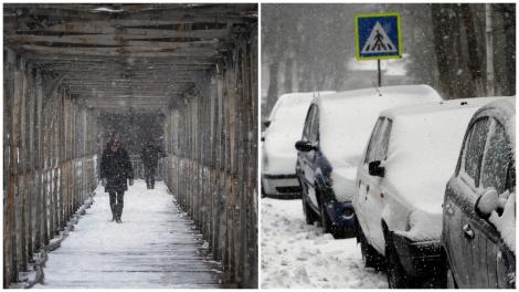 Alertă ANM! Cod galben de ninsoare, polei și strat de zăpadă consistent. Ce zone sunt vizate de avertizarea meteorologilor