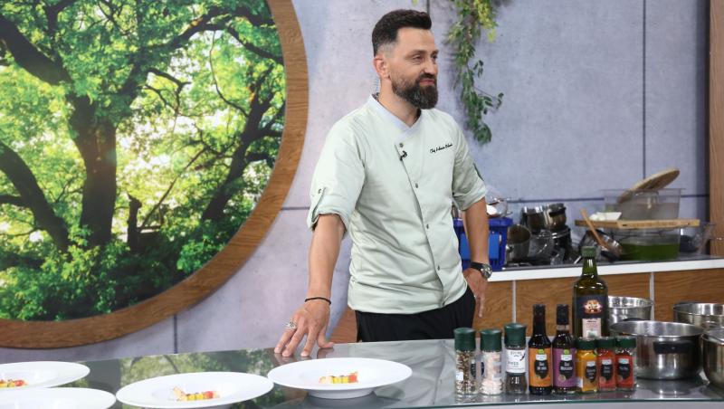 Chef Orlando Zaharia „a gătit” de la distanță în pauzele de filmare pentru Chefi la cuțite: „Atunci am cele mai inspirate idei”