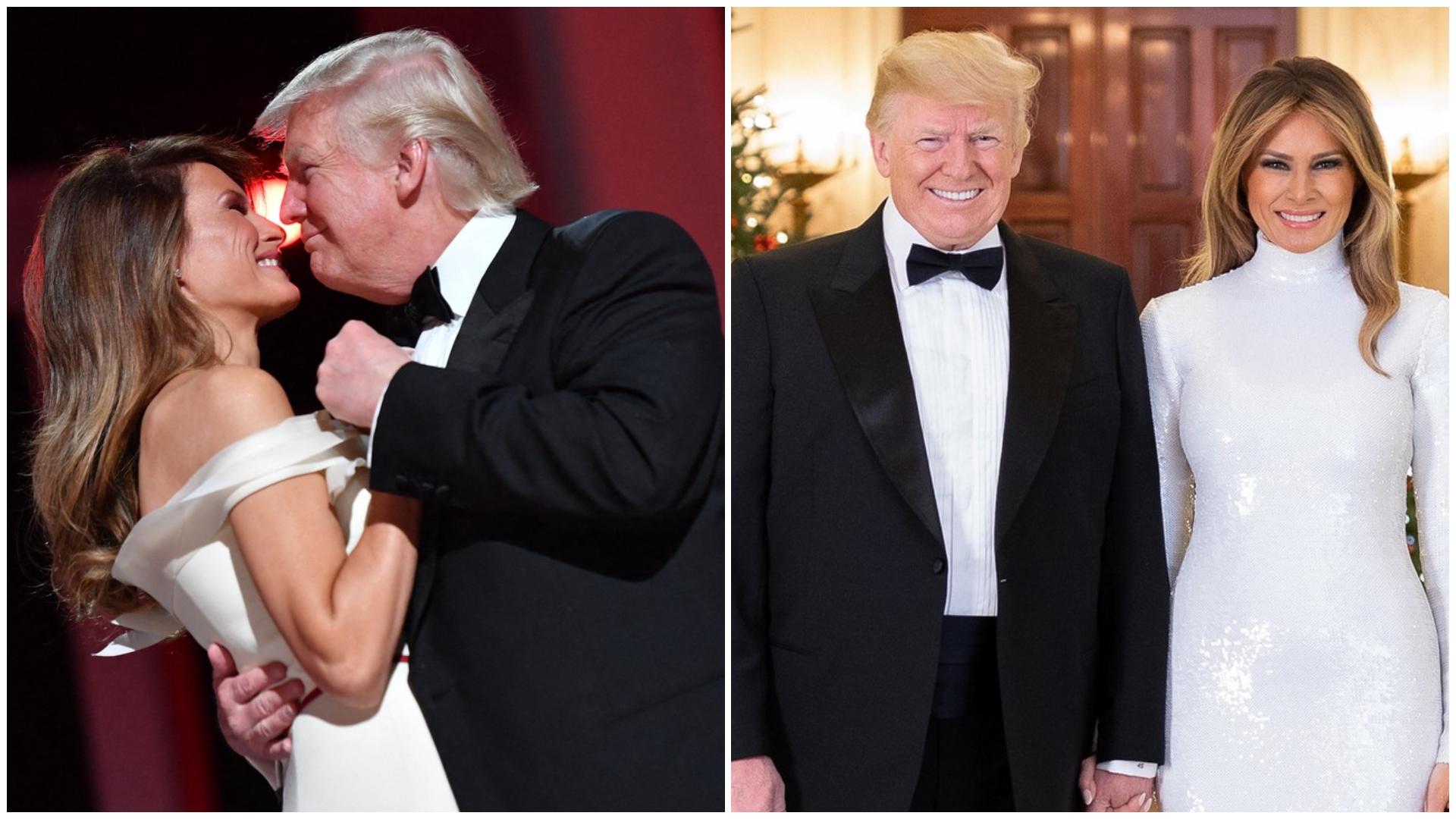 Colaj cu Melania și Donald Trump