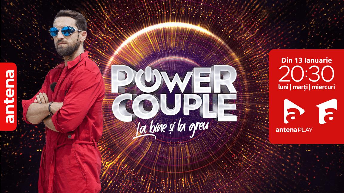 Din 13 ianuarie, cel de-al doilea sezon Power Couple poate fi urmărit, la Antena 1, de trei ori pe săptămână!