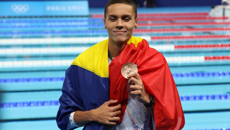 David Popovici,  nominalizat drept cel mai bun înotător al anului 2024! Cel mai mare rival al său l-a numit „Dumnezeu”