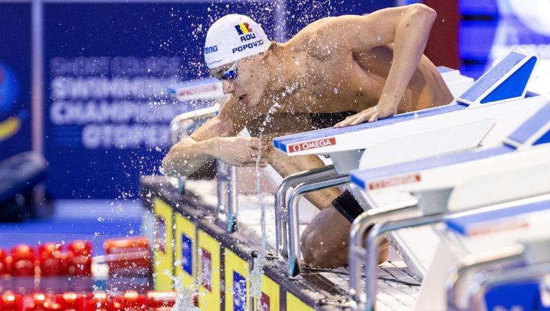 David Popovici îl provocă la „duel” pe cel mai bun înotător din 2024. Ce i-a transmis campionul mondial Léon Marchand