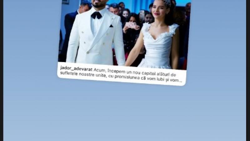 Jador și Oana Ciocan s-au căsătorit în secret. Ce rochie de vis a purtat mireasa și pe cine au ales să le fie nași