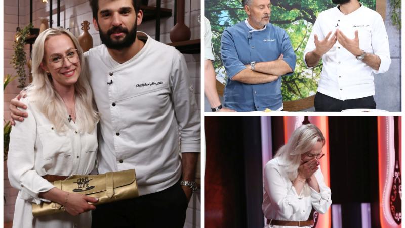 Chef Richard Abou Zaki a dat aseară cuțitul de aur. Jurații se înfruntă diseară pentru ultima amuletă și împart ultimele cuțite