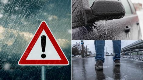 Alertă meteo! „Freezing Rain” în București. Alerta intră în vigoare de mâine. Ce sfaturi oferă meteorologii