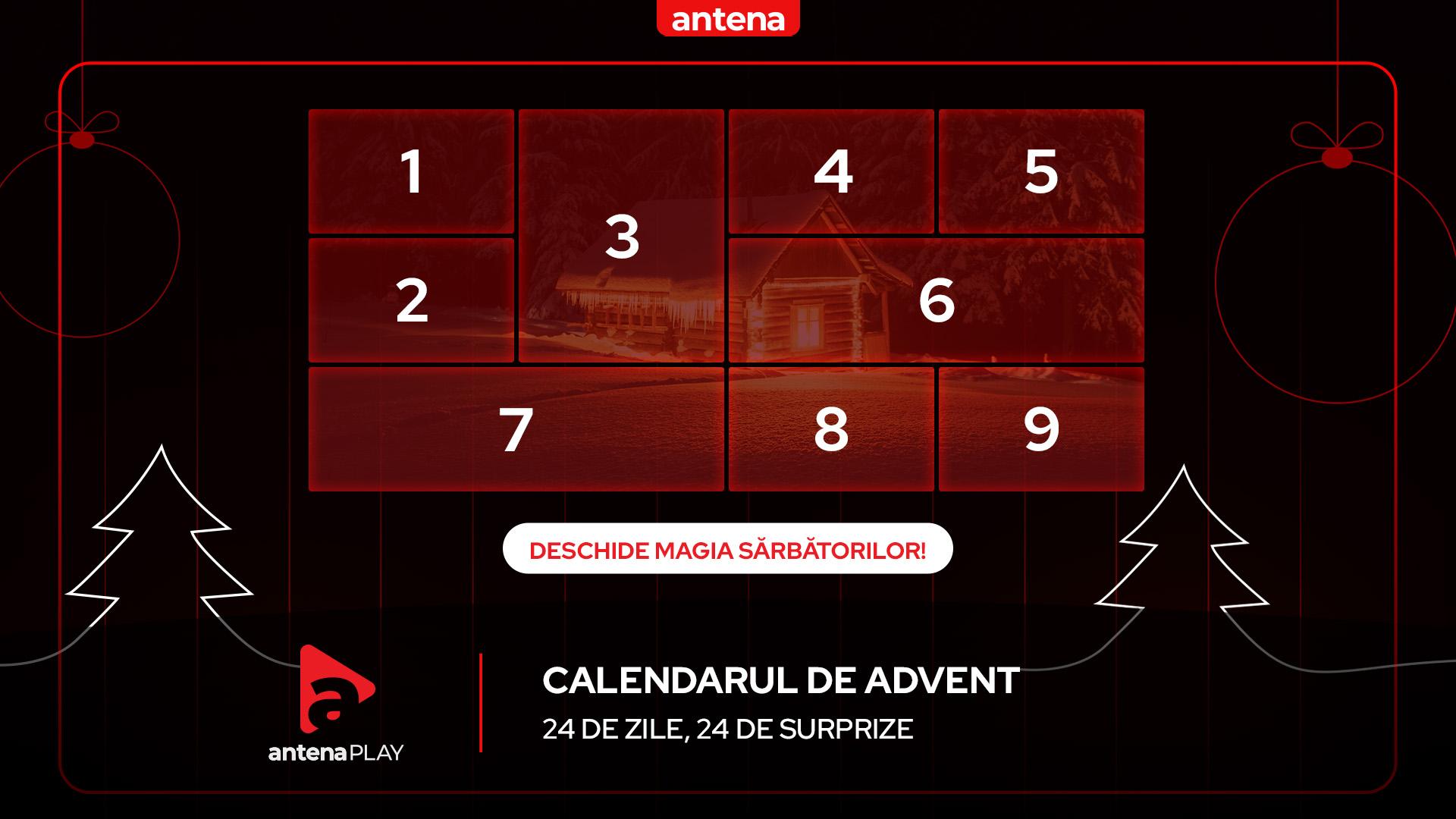 AntenaPLAY aduce magia sărbătorilor cu Gift Card-ul de Crăciun și Calendarul Advent