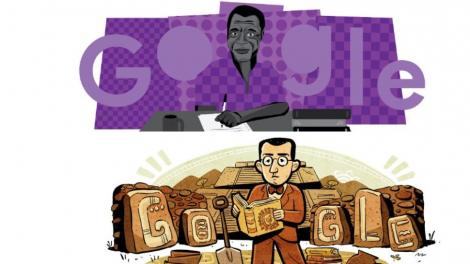 Două doodle-uri speciale de la Google marchează ziua de 1 februarie 2024. Dedicate lui James Baldwin și lui Alfonso Caso
