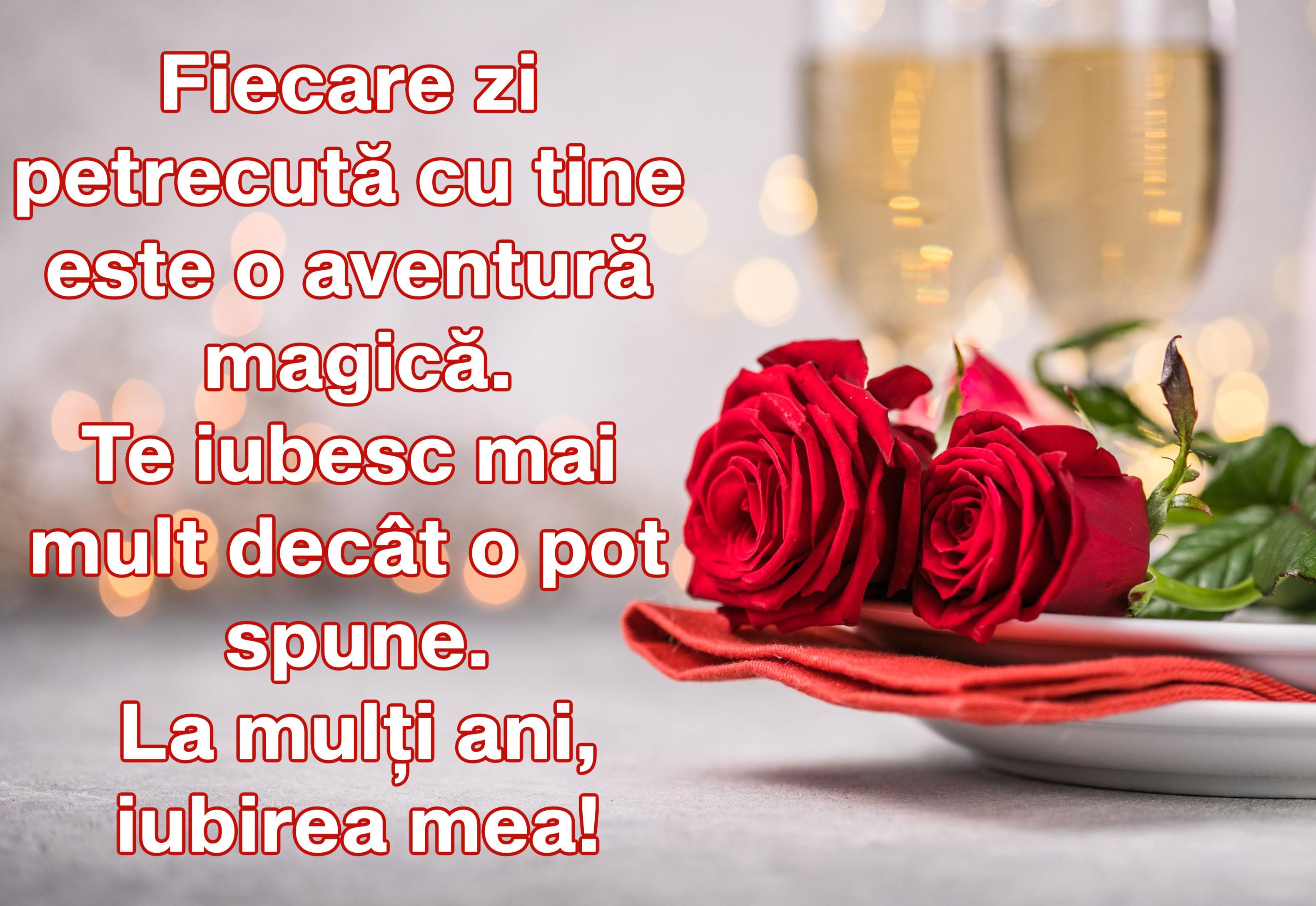 trandafiri rosii cu urari de lLa mulți ani de Sf. Valentin. Mesaje, urări și felicitări pentru persoana iubită