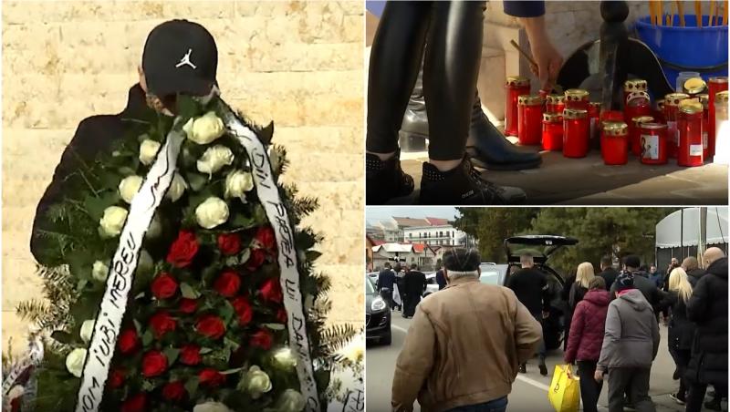 VIDEO | Bărbătul din Târgoviște, ucis în acest weekend la petrecerea cu vedete de la Padina, a fost înmormântat. Cei dragi, dar și simpli localnici l-au condus pe ultimul drum, cu lacrimi în ochi.