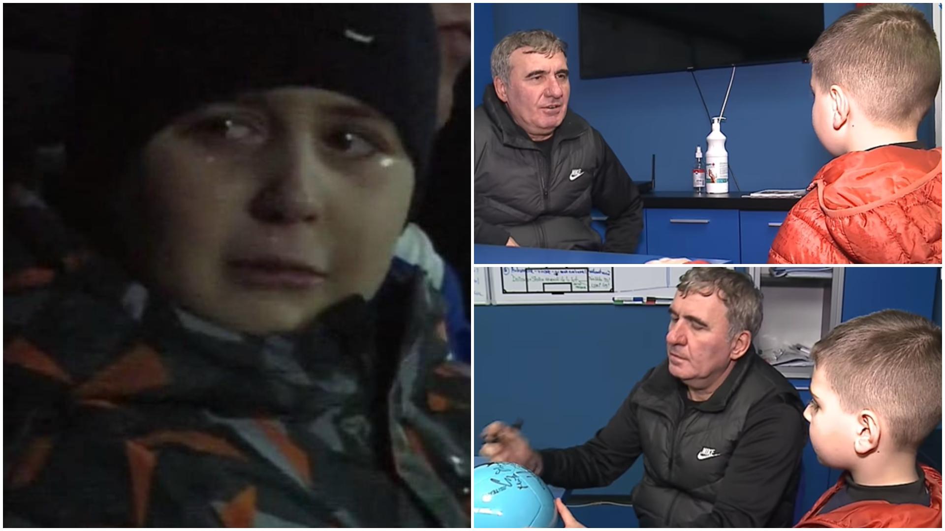 Gheorghe Hagi, gest impresionant pentru Dumi, puștiul de 6 ani care a plâns cu lacrimi amare după ce Farul a pierdut un meci