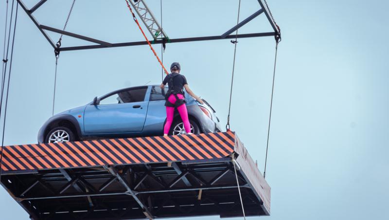 Power Couple România, 19 februarie 2024. Daiana Anghel a dat dovadă de mult curaj și dexteritate la proba „Ce pana mea?”