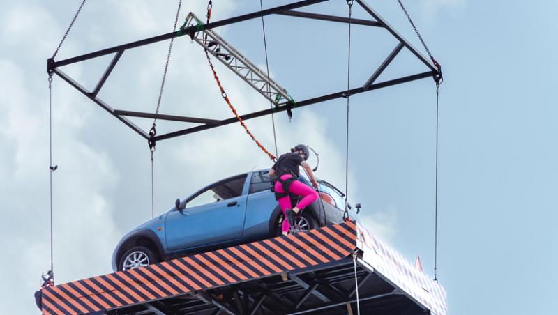 Power Couple România, 19 februarie 2024. Daiana Anghel a dat dovadă de mult curaj și dexteritate la proba „Ce pana mea?”