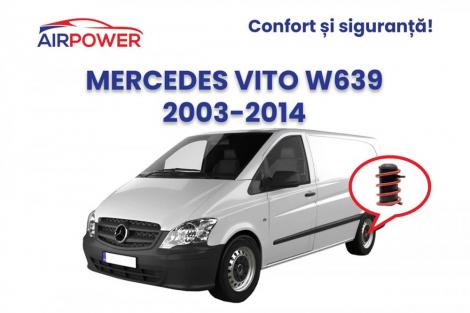 (P) Pentru suspensie optimă a mașinii tale alege acum perne pe aer Mercedes Vito de la perneauxiliare.ro