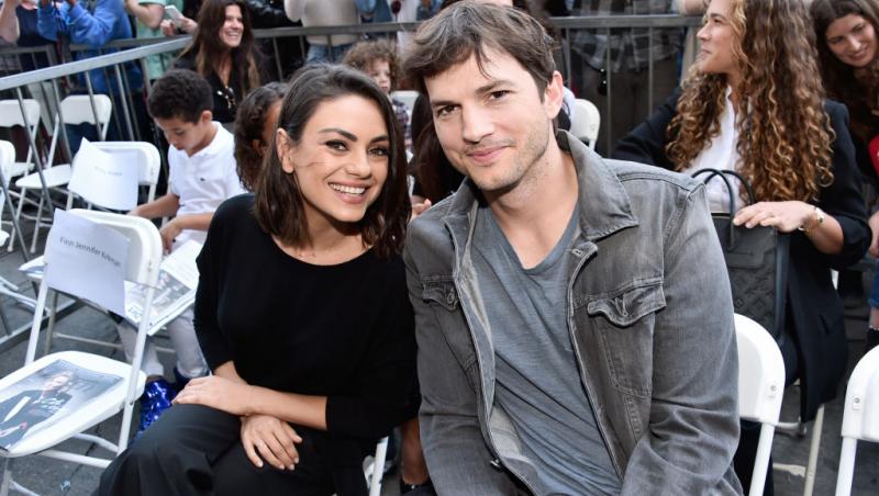 Combinația perfectă dintre Mila Kunis și Ashton Kutcher. Imagini rare cu chipul lui Wyatt, fiica celebrilor actori