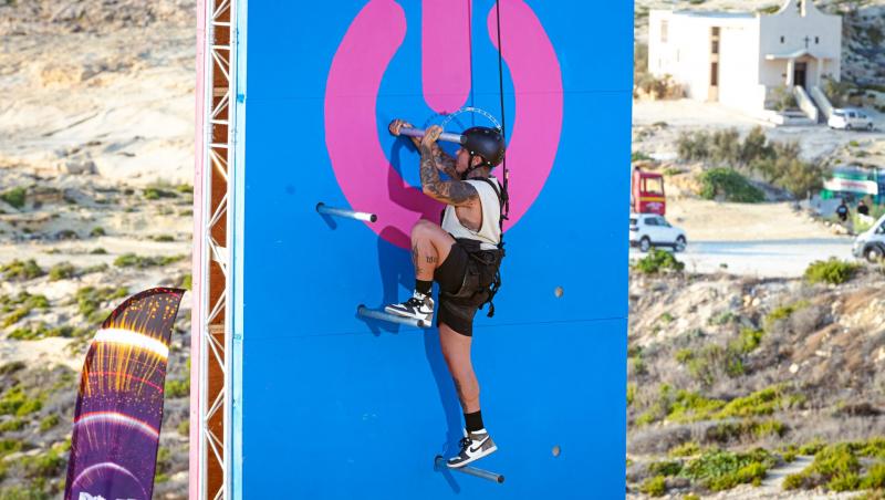 Lino Golden și Delia, propuși spre eliminare ieri seară, la Power Couple România. Probă spectaculoasă de escaladă, înainte de vot