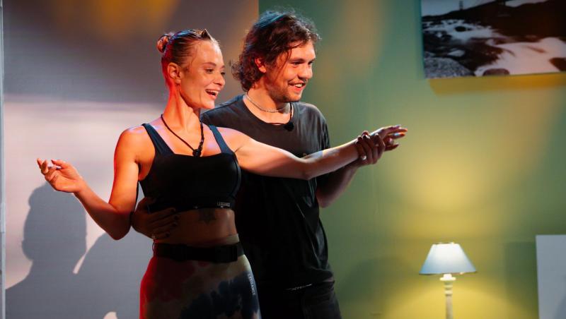 Lino Golden și Delia, propuși spre eliminare ieri seară, la Power Couple România. Probă spectaculoasă de escaladă, înainte de vot