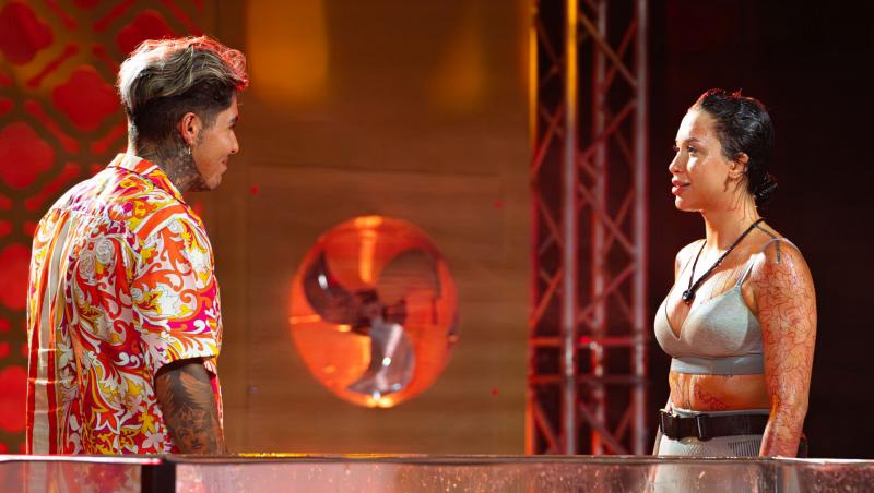 Lino Golden și Delia, propuși spre eliminare ieri seară, la Power Couple România. Probă spectaculoasă de escaladă, înainte de vot