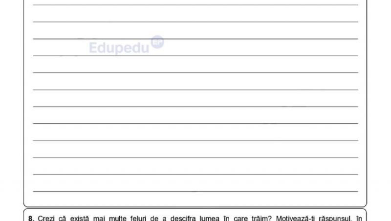 Ce subiecte au picat la simulare Limba Română la Evaluarea Națională, clasa a VIII-a. Ce au avut de rezolvat elevii