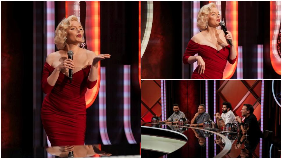 Cea mai cunoscută sosie a lui Marilyn Monroe, care joacă în filme la Hollywood,  vine să-i cucerească pe jurații Chefi la cuțite