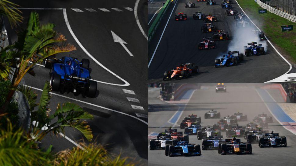 colaj mașini de curse formula 2 pe circuitul din australia