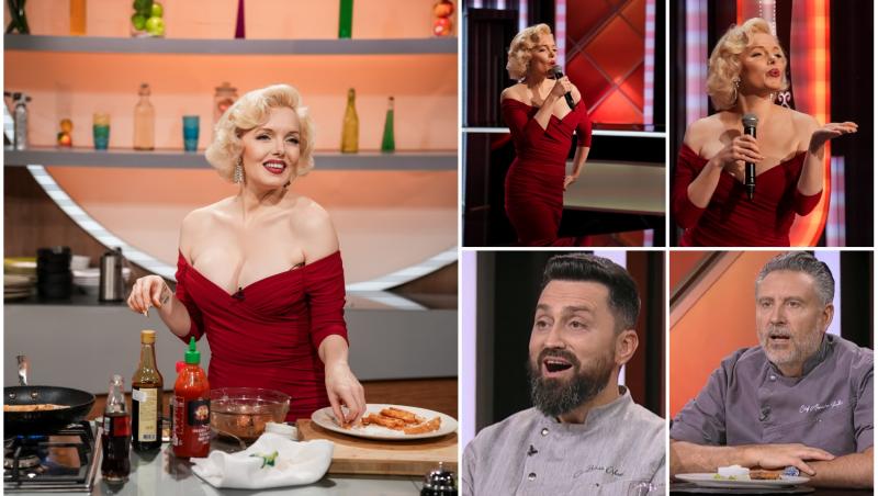 Suzie Kennedy, cea mai cunoscută sosie a lui Marilyn Monroe, a făcut show la Chefi la cuțite sezonul 13